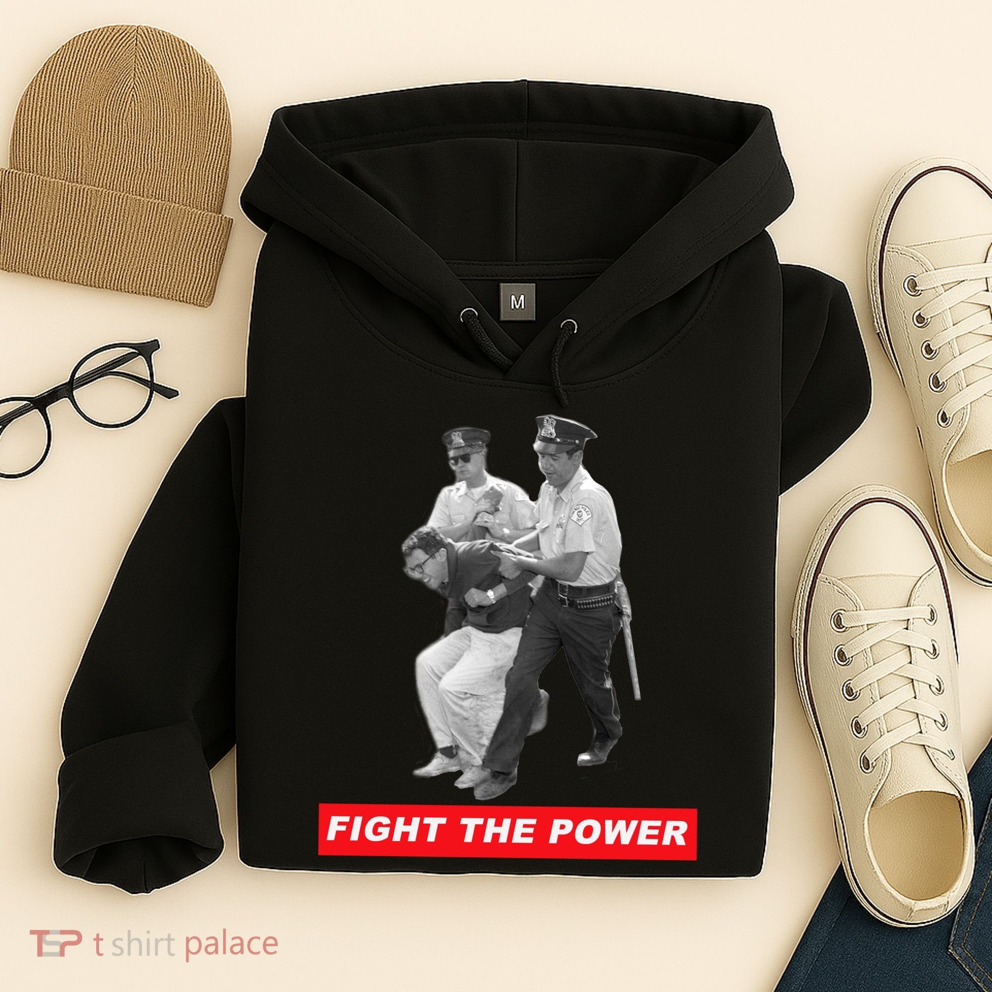 Fight The Power Bernie Arrested Hoodie