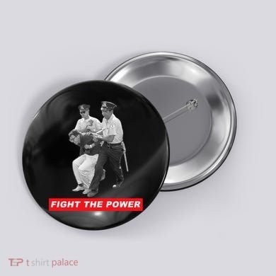 Fight The Power Bernie Arrested Button