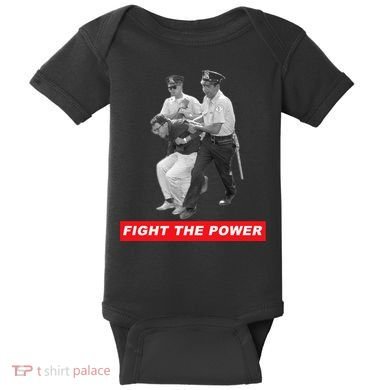 Fight The Power Bernie Arrested Baby Bodysuit