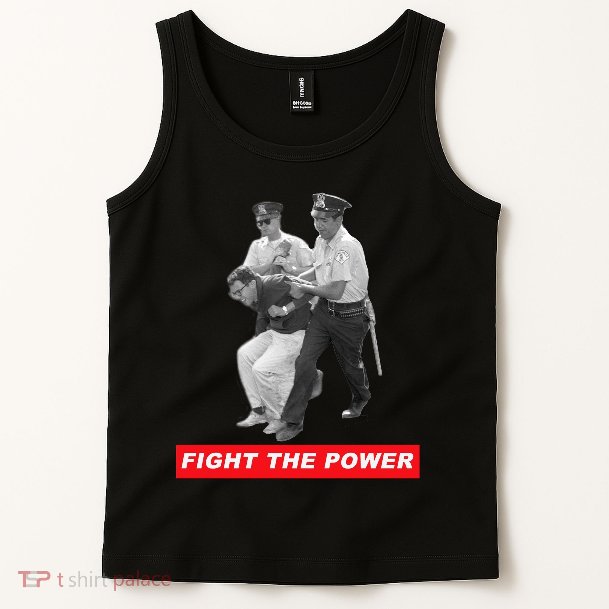 Fight The Power Bernie Arrested Tank Top