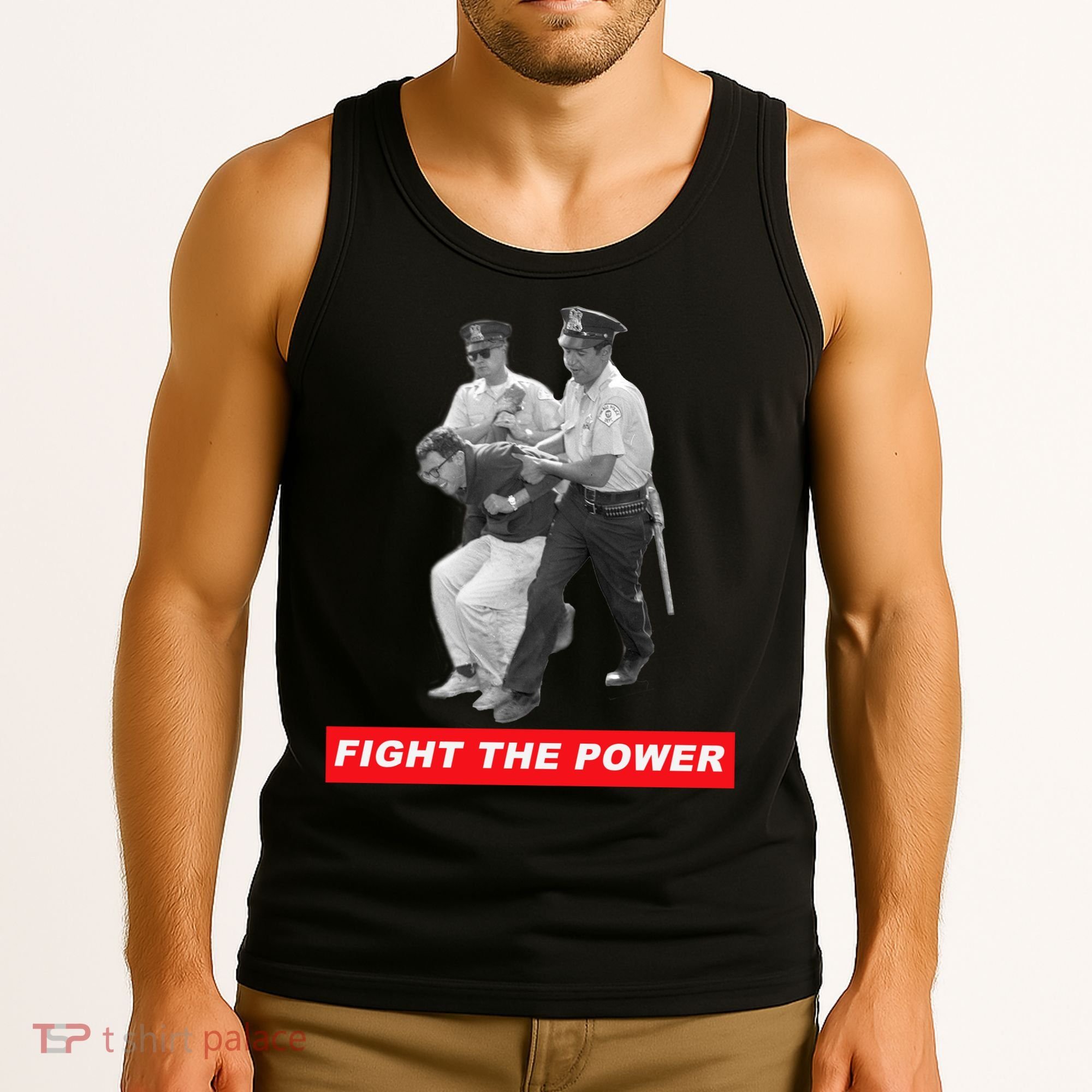 Fight The Power Bernie Arrested Tank Top