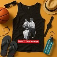 Fight The Power Bernie Arrested Tank Top thumb 4