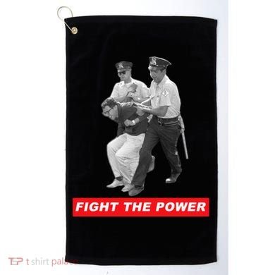 Fight The Power Bernie Arrested Golf Towel