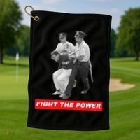 Fight The Power Bernie Arrested Golf Towel thumb 1