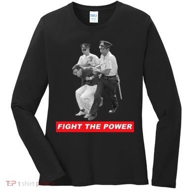 Fight The Power Bernie Arrested Women's Long Sleeve Shirt