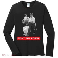 Fight The Power Bernie Arrested Women's Long Sleeve Shirt thumb 0