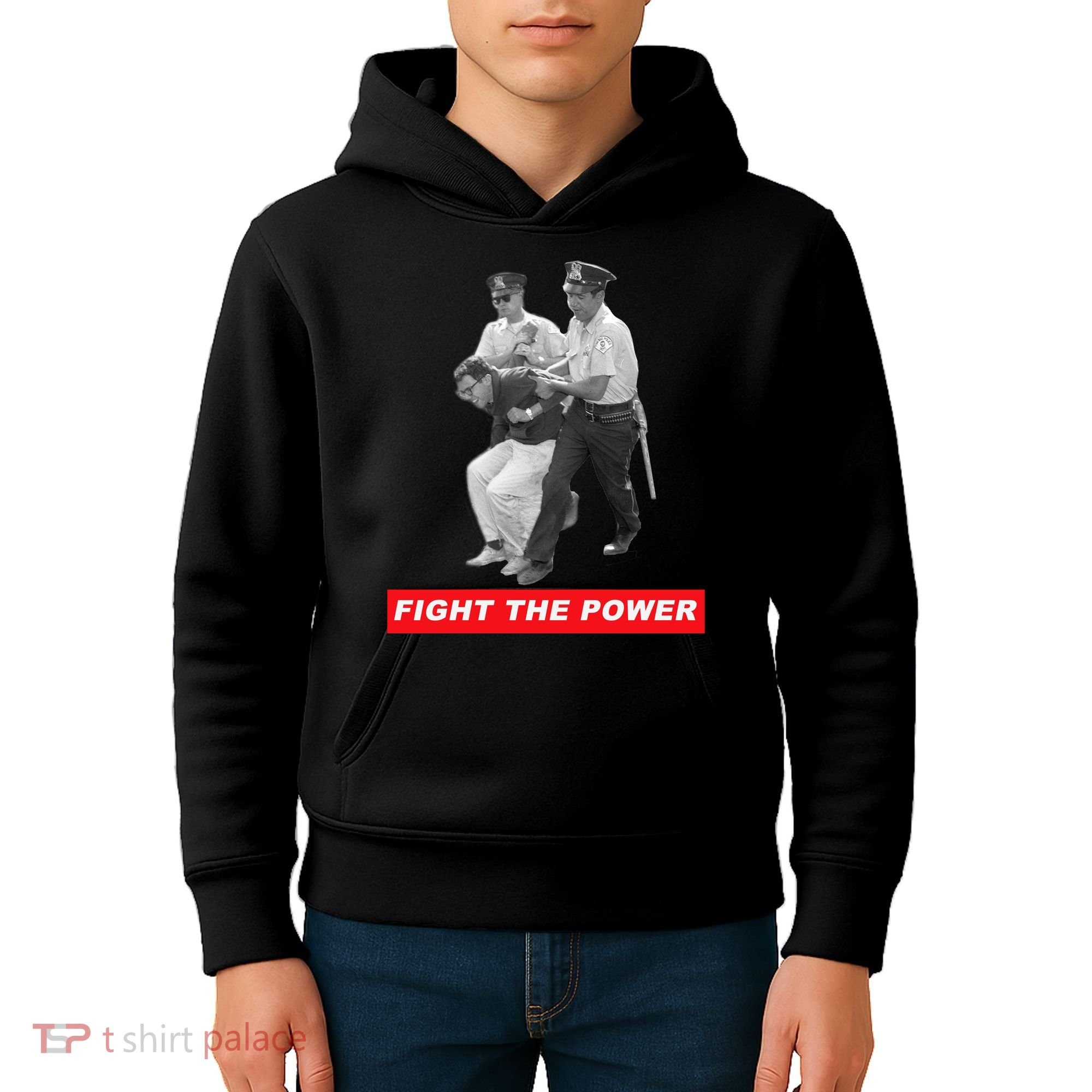 Fight The Power Bernie Arrested Kids Hoodie