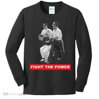 Fight The Power Bernie Arrested Kids Long Sleeve Shirt