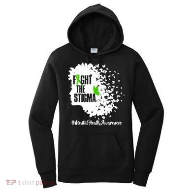Fight The Stigma Butterflies Mental Health Women's Hoodie