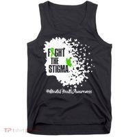 Fight The Stigma Butterflies Mental Health Tank Top thumb 0