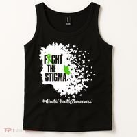 Fight The Stigma Butterflies Mental Health Tank Top thumb 2