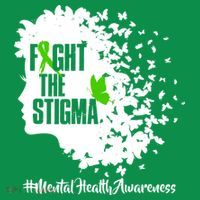 Fight The Stigma Butterflies Mental Health Sweatshirt thumb 3