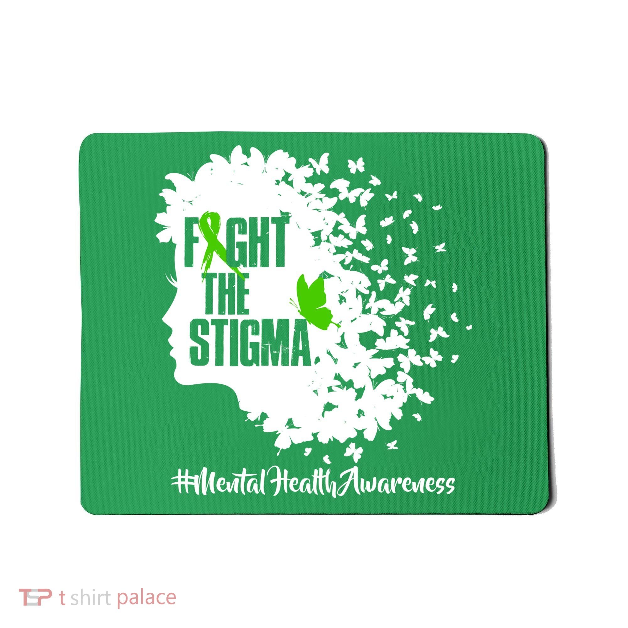 Fight The Stigma Butterflies Mental Health Mousepad