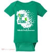 Fight The Stigma Butterflies Mental Health Baby Bodysuit thumb 0