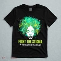 Fight The Stigma Mental Health Awareness Butterflies T-Shirt thumb 5