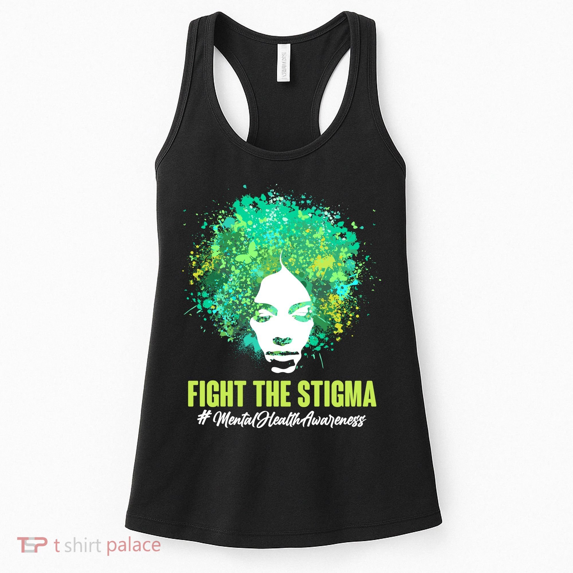 Fight The Stigma Mental Health Awareness Butterflies Women's Tank Top