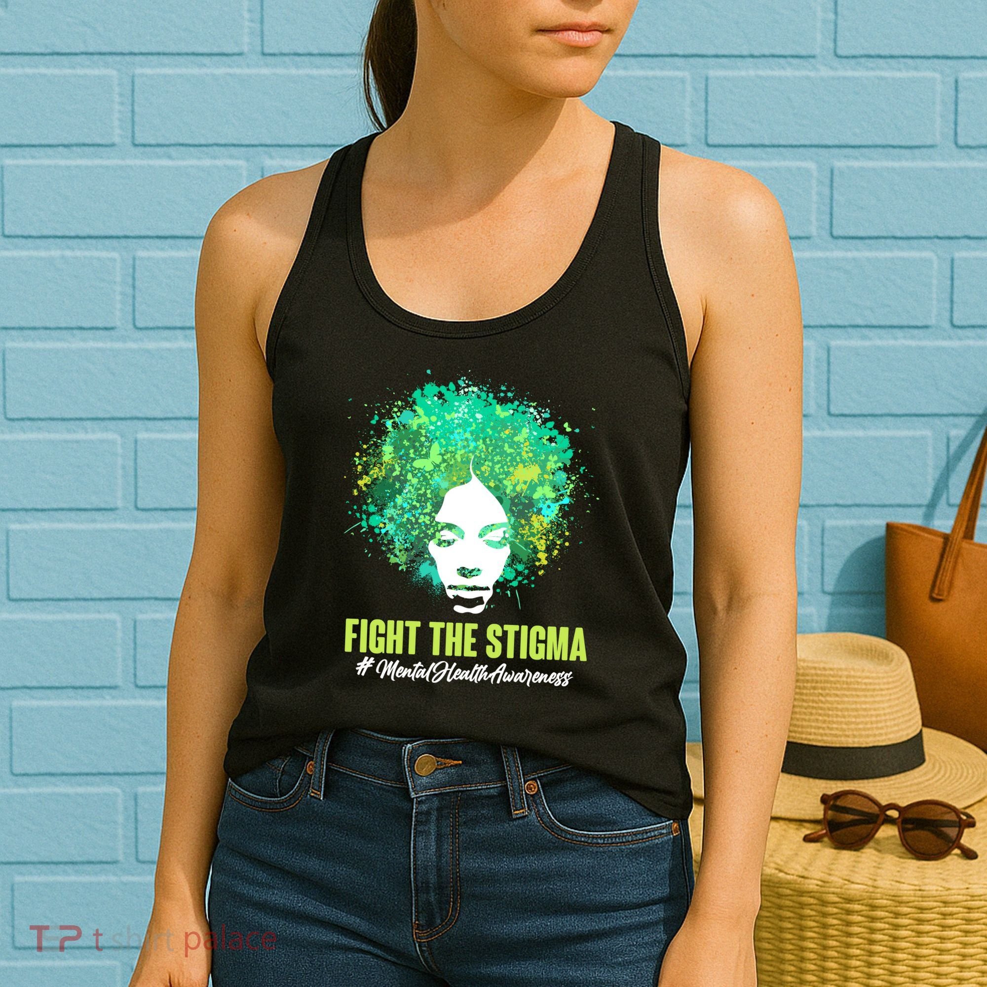 Fight The Stigma Mental Health Awareness Butterflies Women's Tank Top