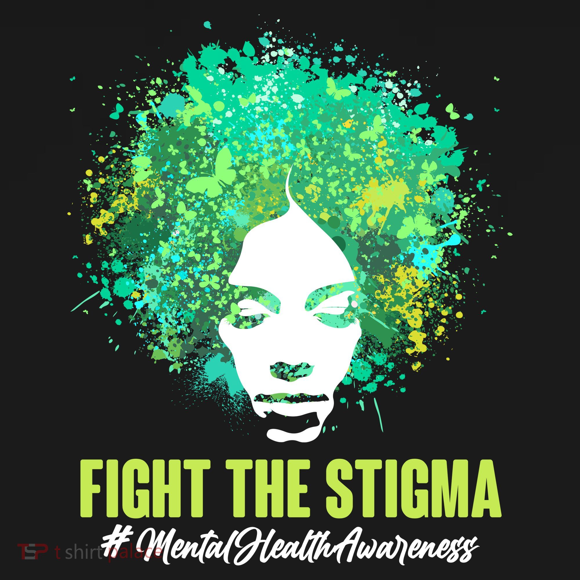 Fight The Stigma Mental Health Awareness Butterflies Women's Tank Top