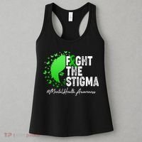 Fight The Stigma Mental Health Awareness Support Women's Tank Top thumb 3