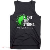 Fight The Stigma Mental Health Awareness Support Tank Top thumb 0