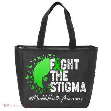 Fight The Stigma Mental Health Awareness Support Tote Bag