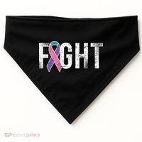 Fight Thyroid Cancer USA-Made Doggie Bandana thumb 0