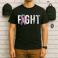 Fight Thyroid Cancer T-Shirt thumb 6