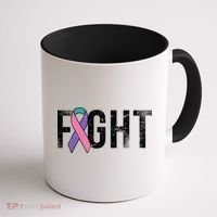 Fight Thyroid Cancer Coffee Mug thumb 1