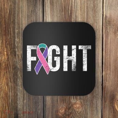 Fight Thyroid Cancer Coaster