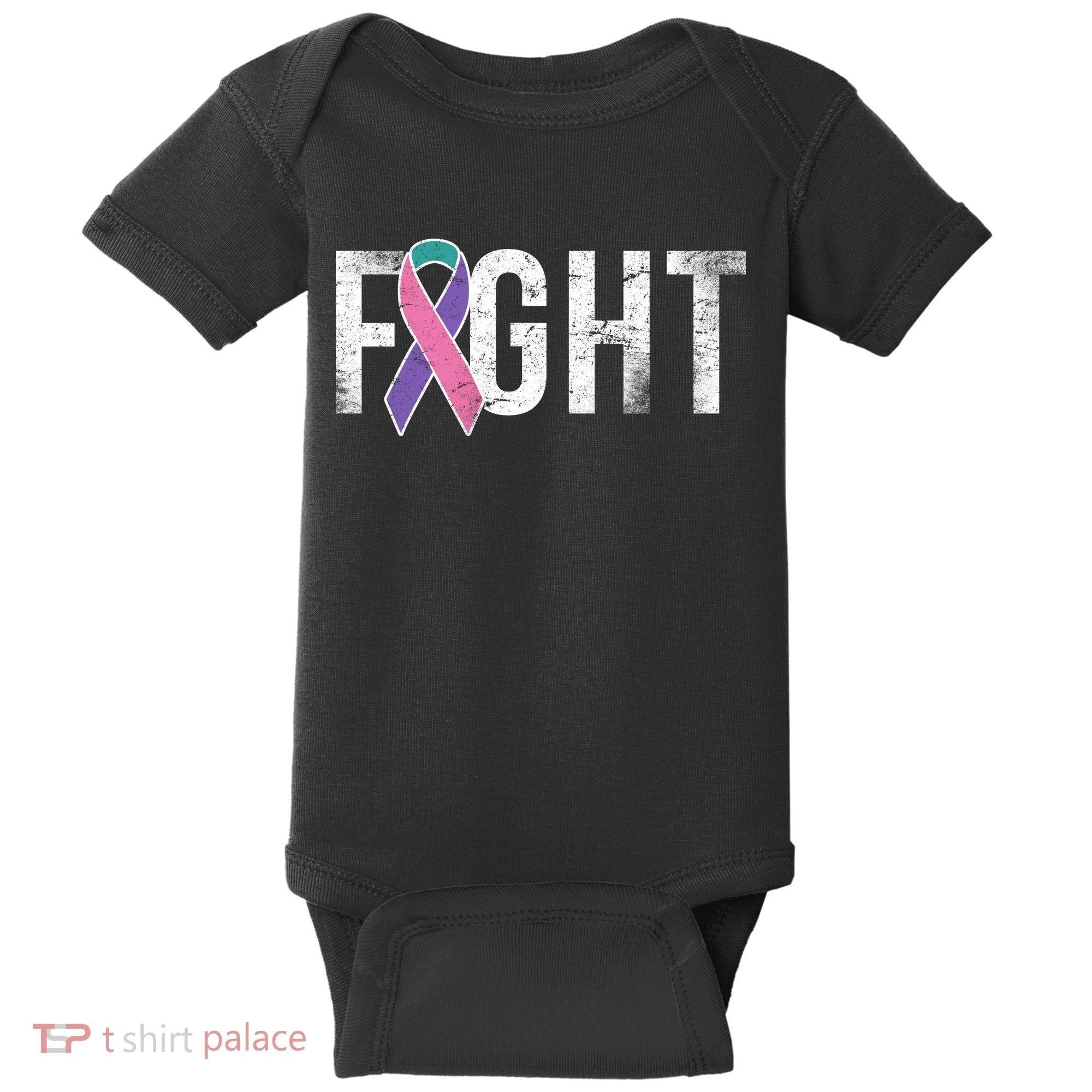 Fight Thyroid Cancer Baby Bodysuit