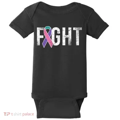 Fight Thyroid Cancer Baby Bodysuit