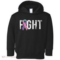 Fight Thyroid Cancer Toddler Hoodie thumb 0