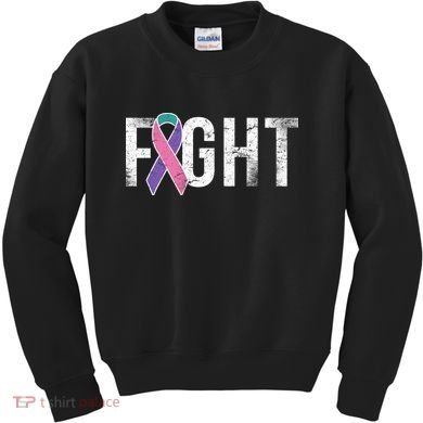 Fight Thyroid Cancer Kids Sweatshirt