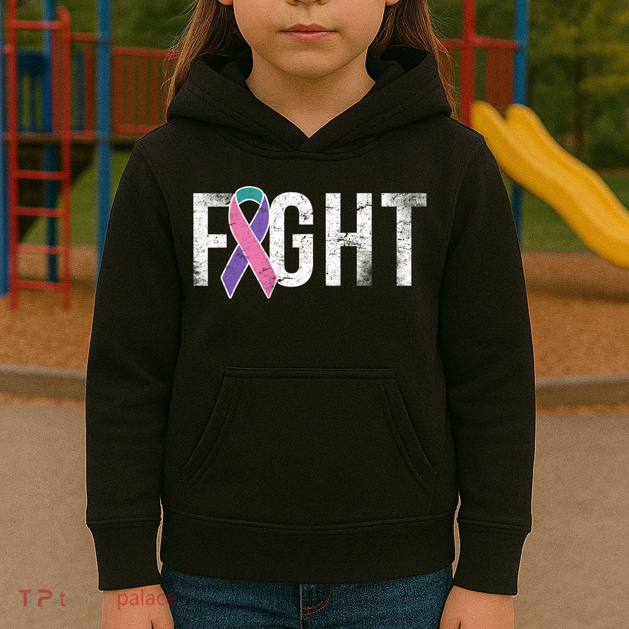 Fight Thyroid Cancer Kids Hoodie