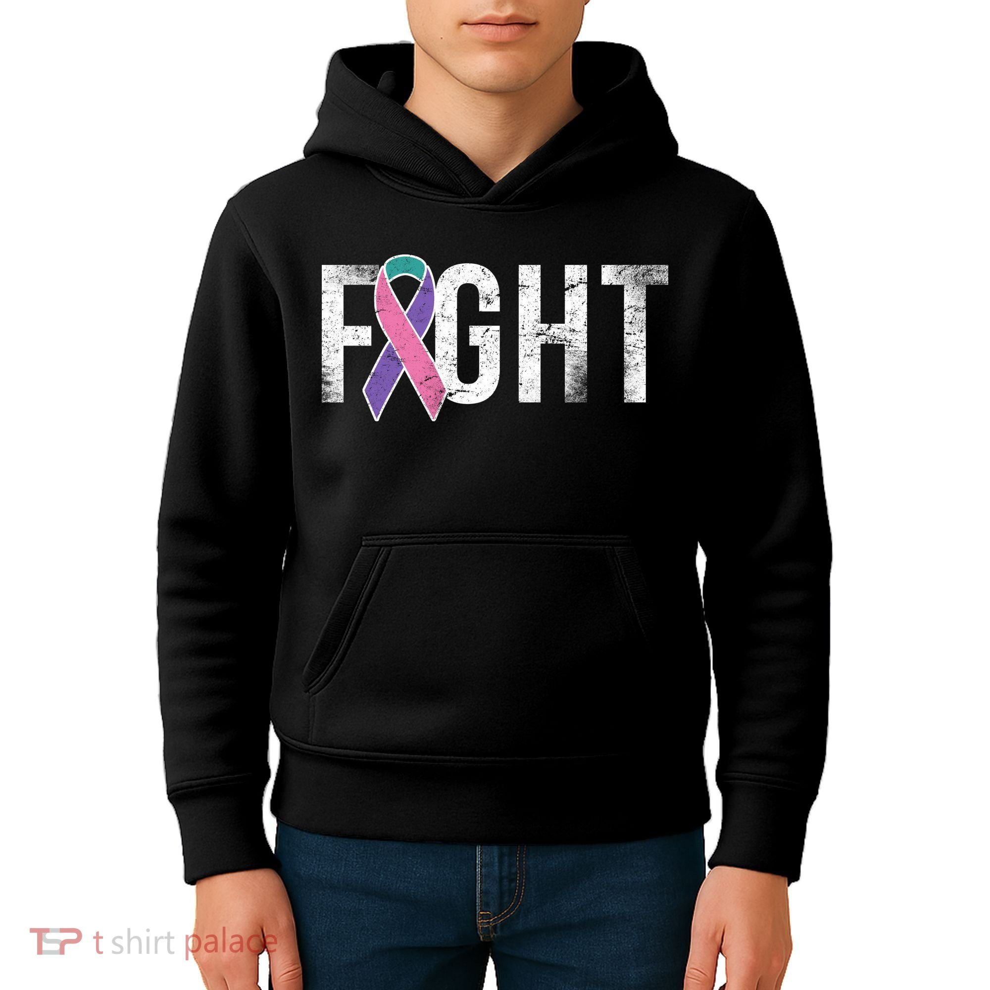Fight Thyroid Cancer Kids Hoodie
