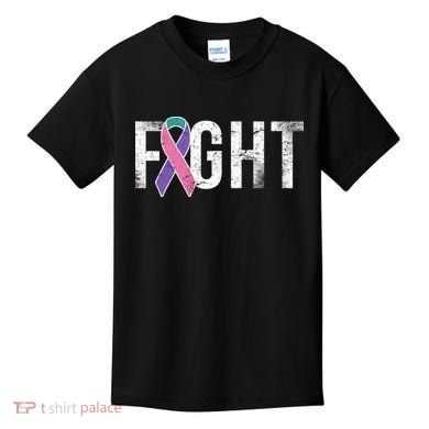 Fight Thyroid Cancer Kids T-Shirt