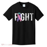 Fight Thyroid Cancer Kids T-Shirt thumb 0