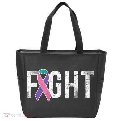 Fight Thyroid Cancer Tote Bag