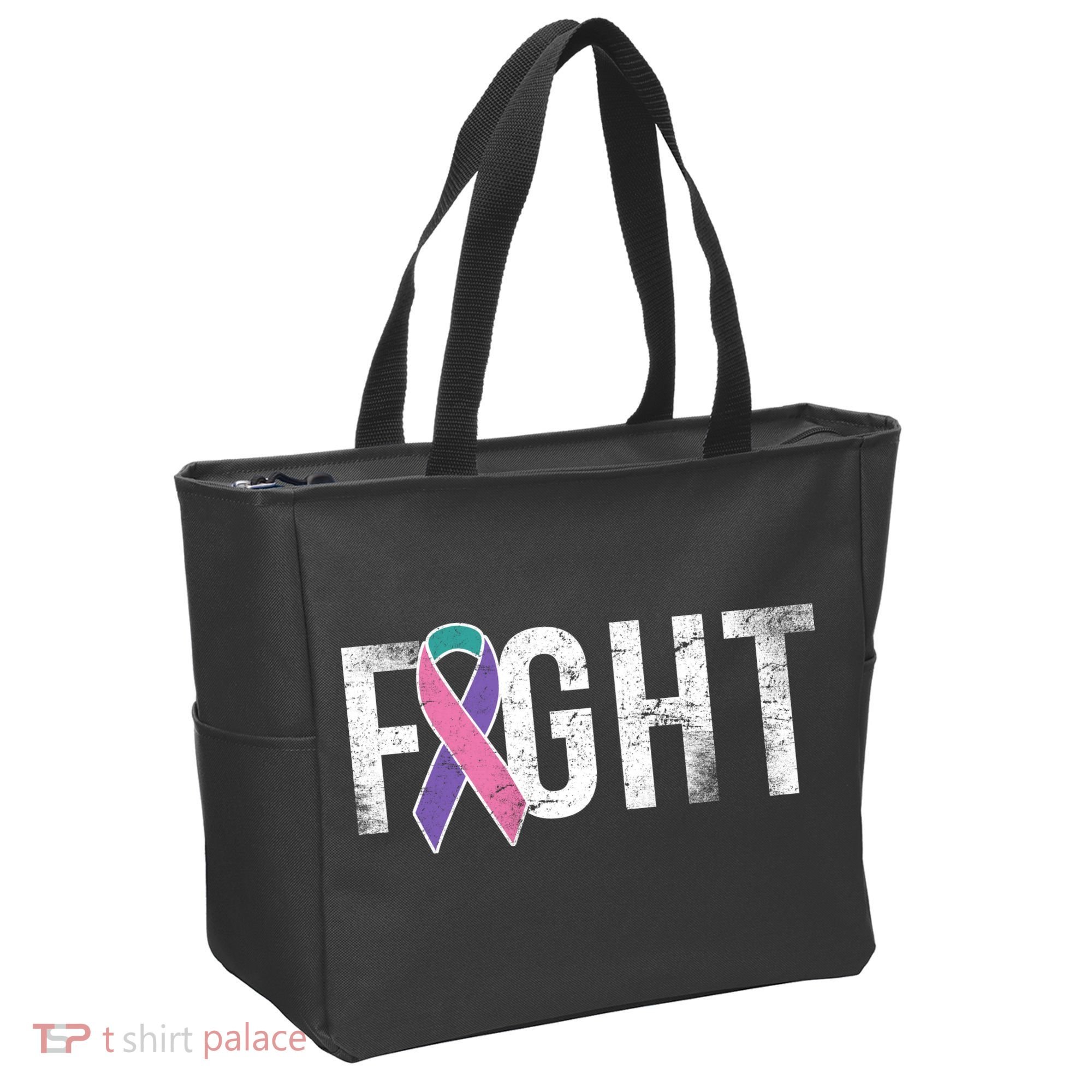 Fight Thyroid Cancer Tote Bag