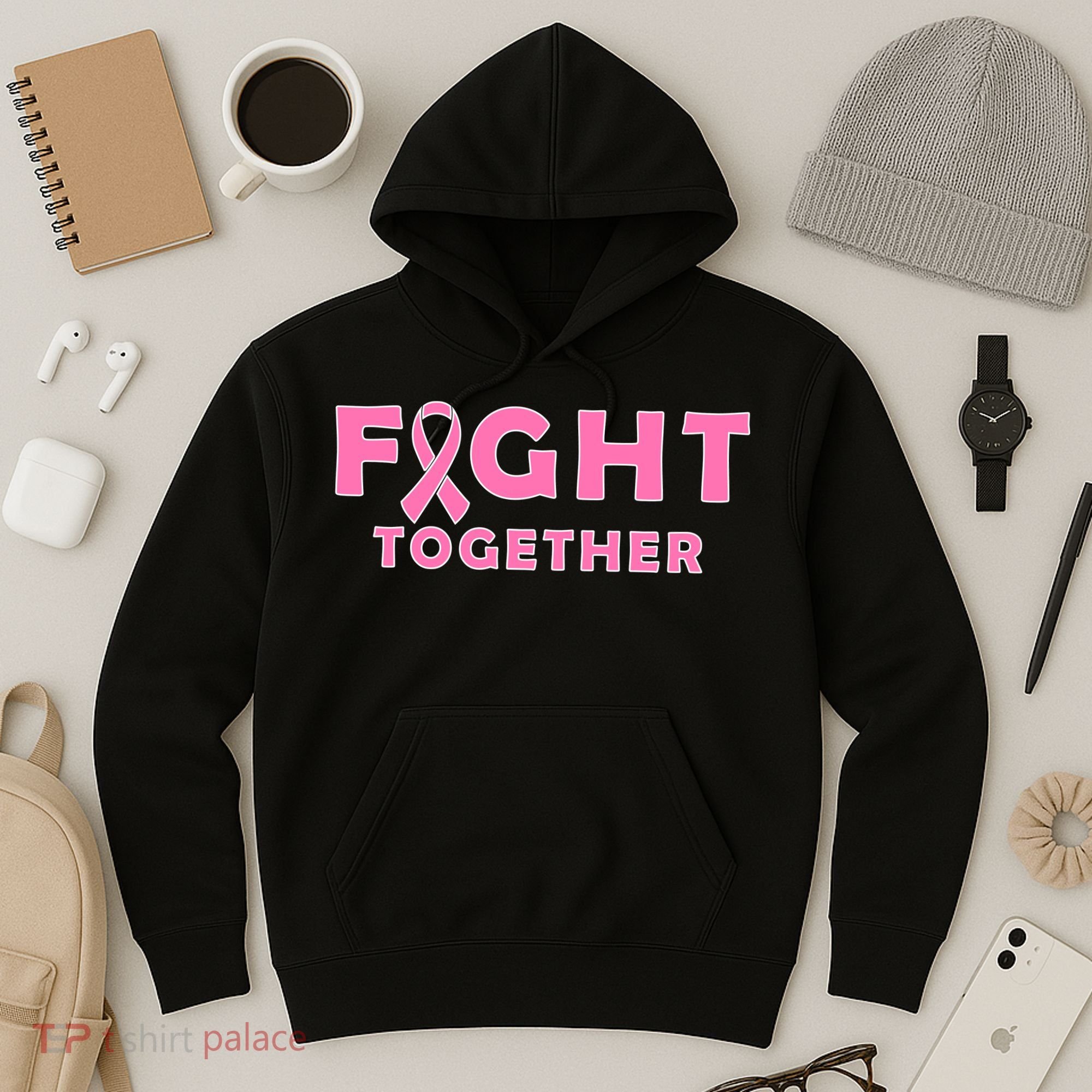 Fight Together Breast Cancer Hoodie