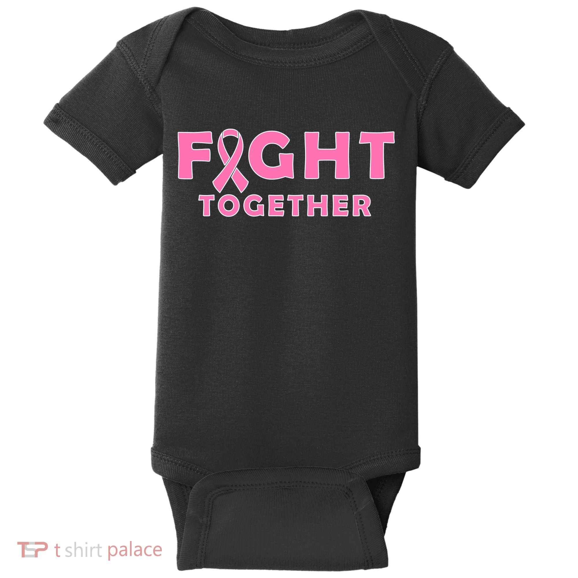 Fight Together Breast Cancer Baby Bodysuit