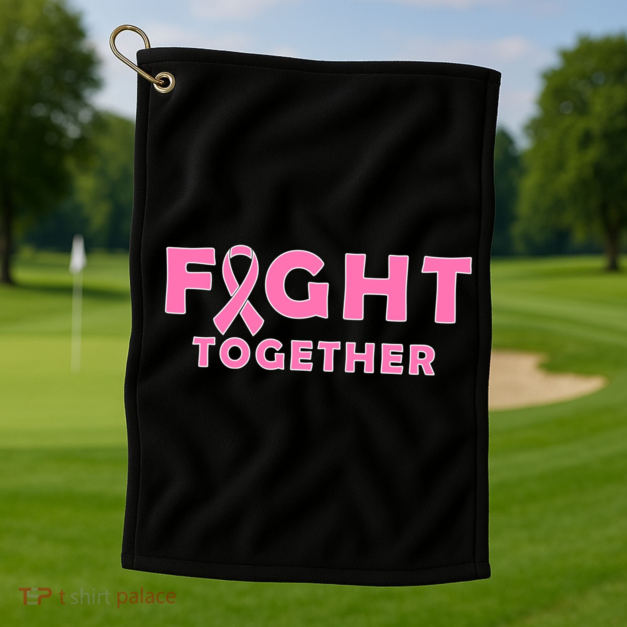 Fight Together Breast Cancer Golf Towel