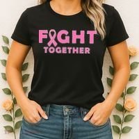 Fight Together Breast Cancer Women's T-Shirt thumb 2