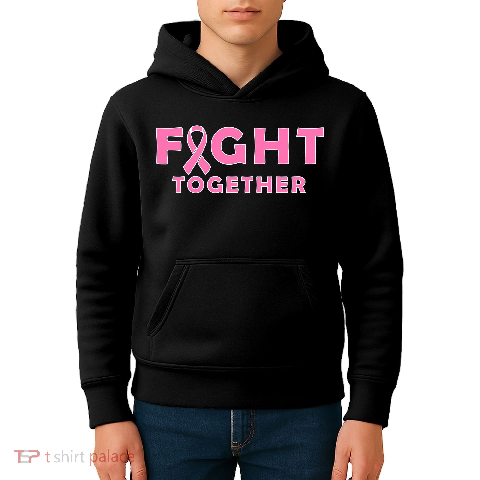 Fight Together Breast Cancer Kids Hoodie