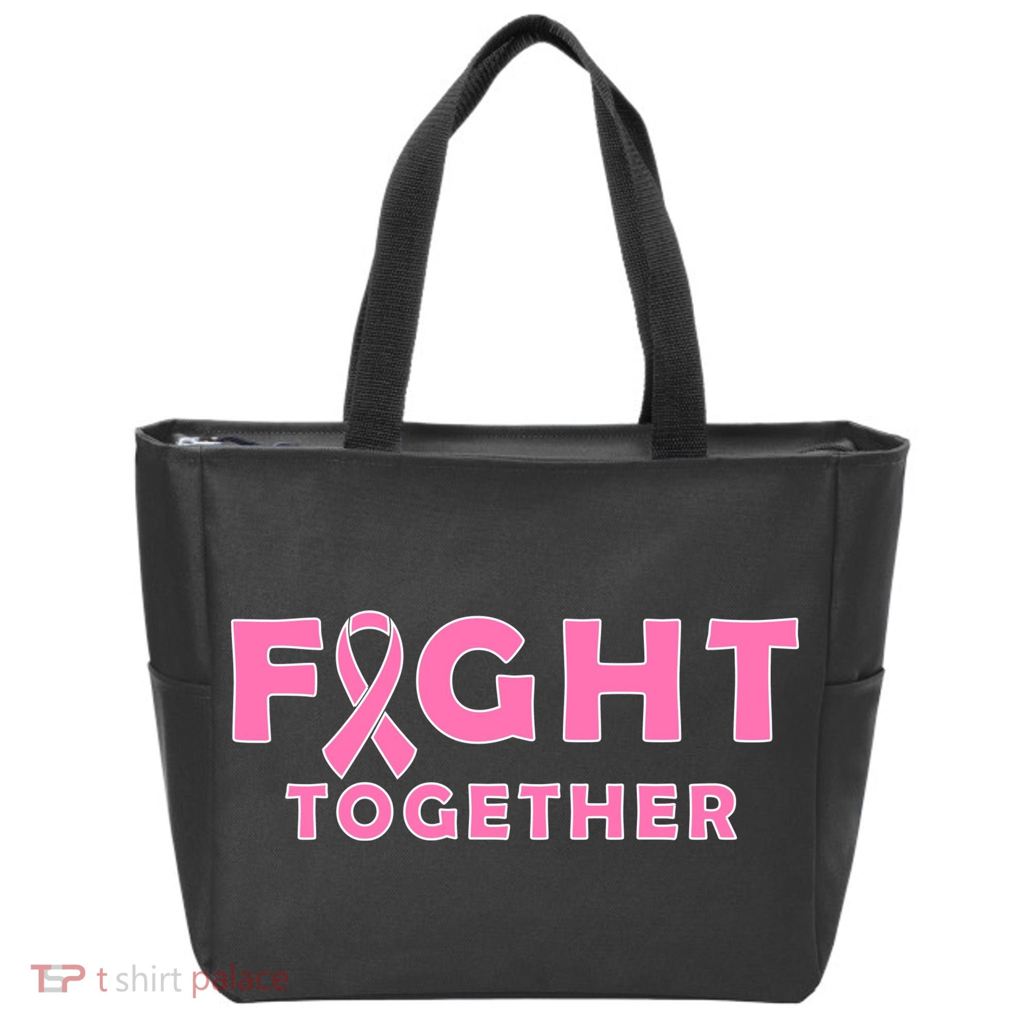 Fight Together Breast Cancer Tote Bag