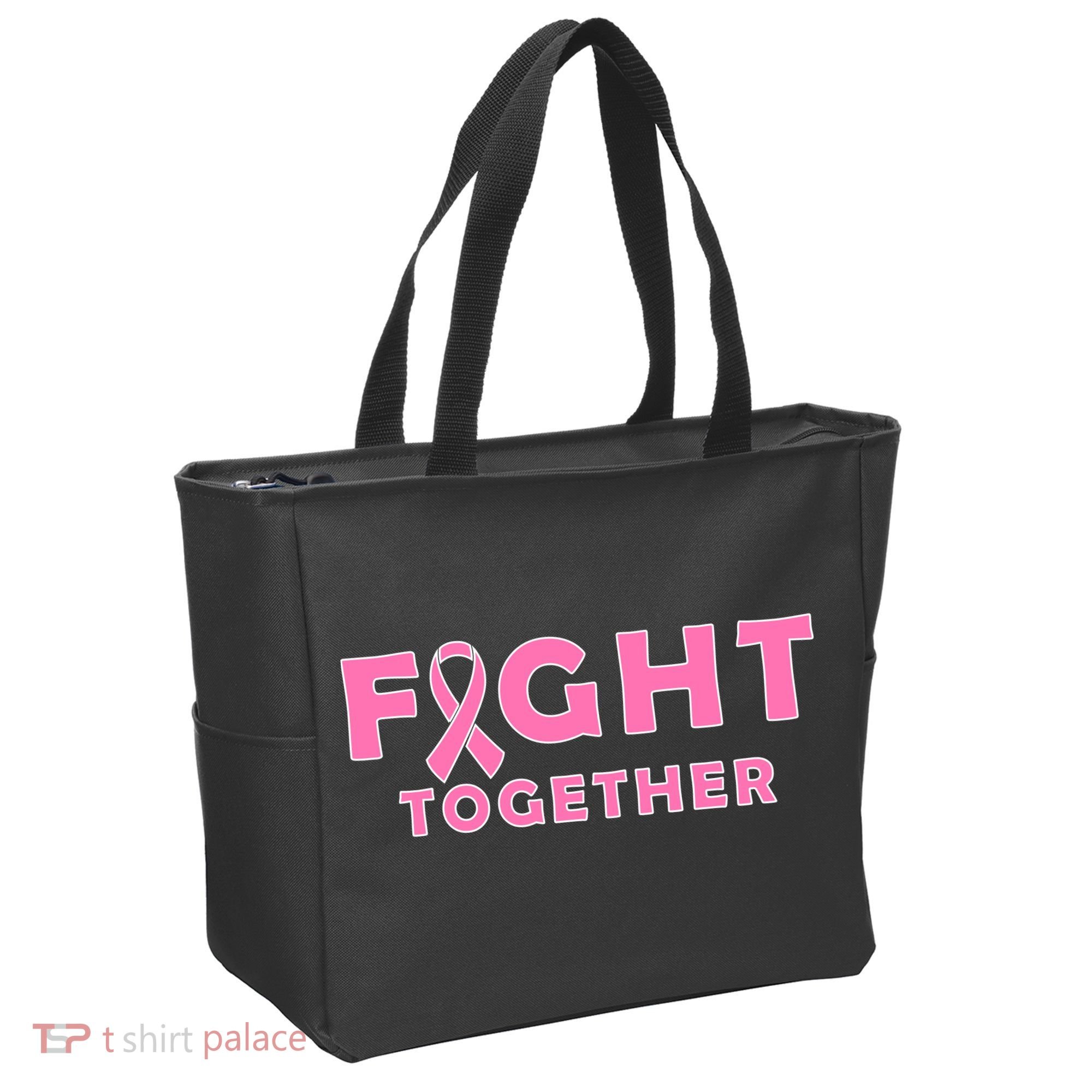 Fight Together Breast Cancer Tote Bag