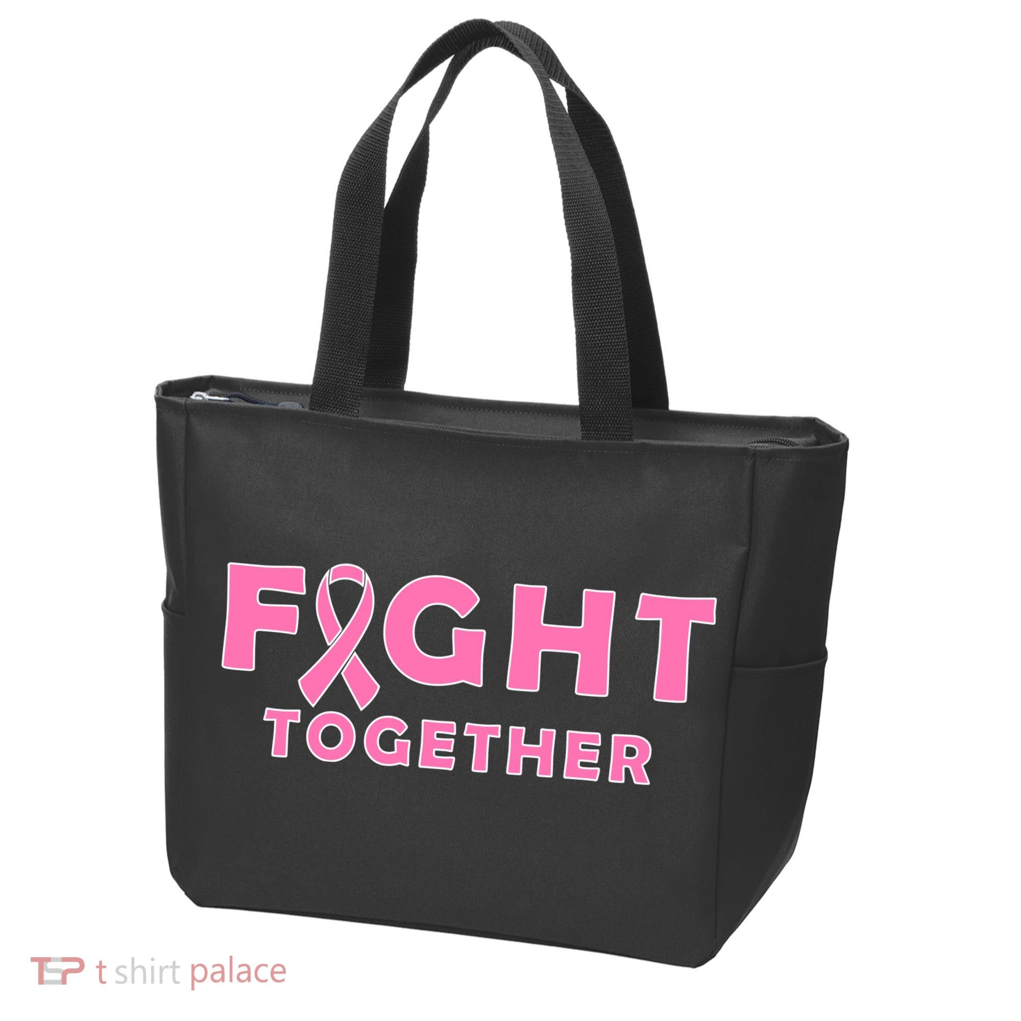 Fight Together Breast Cancer Tote Bag