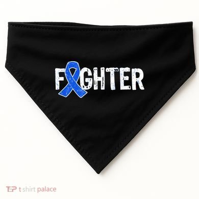 Fighter - Colon Cancer Awareness USA-Made Doggie Bandana
