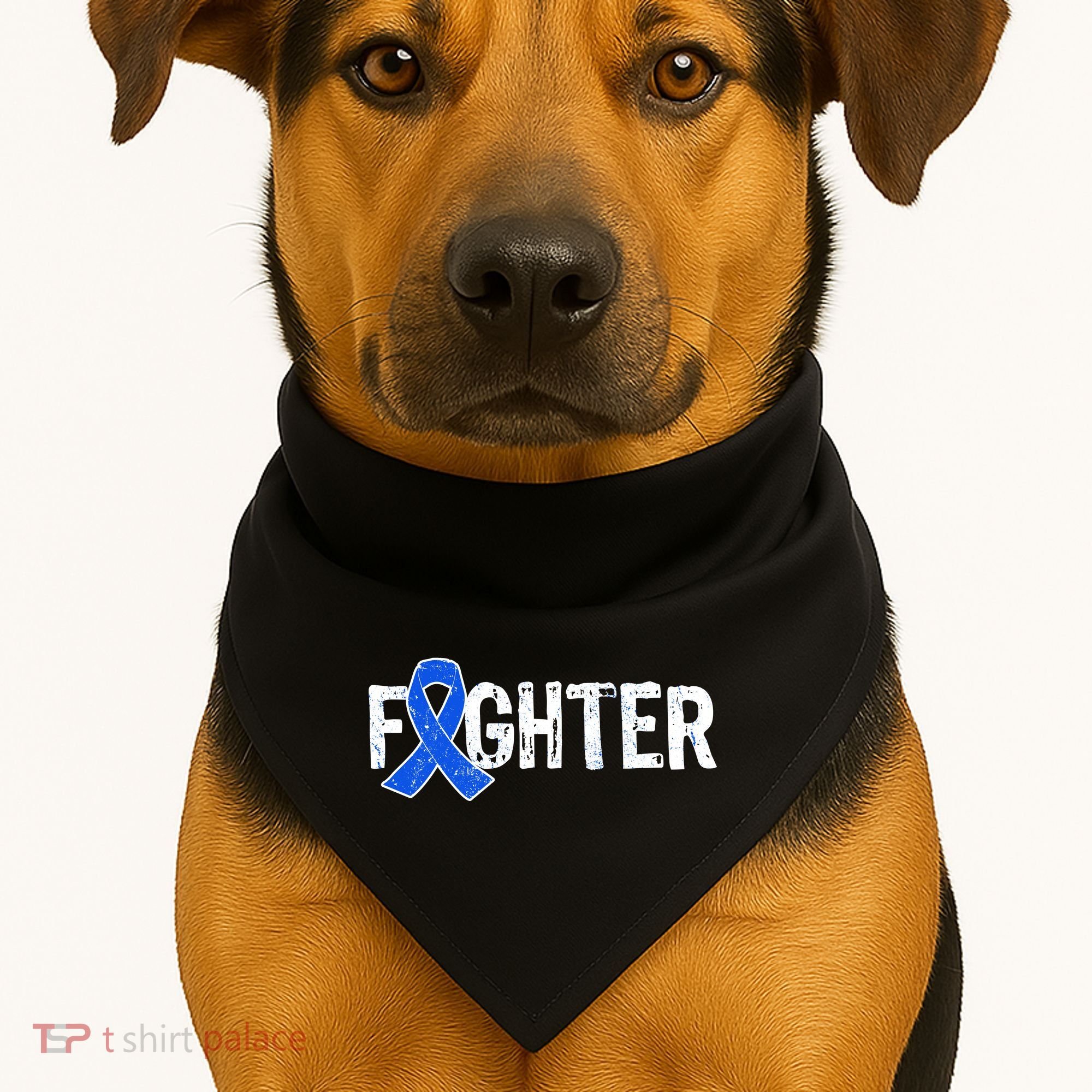 Fighter - Colon Cancer Awareness USA-Made Doggie Bandana