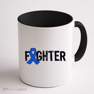Fighter - Colon Cancer Awareness Coffee Mug back